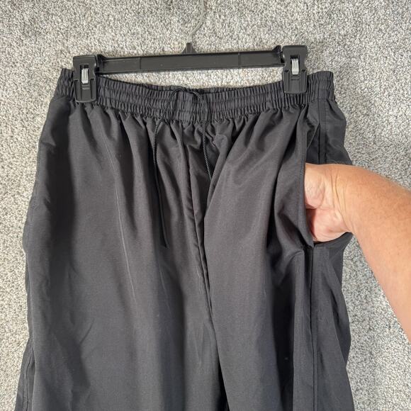 Vintage 90s Reebok Vector Track Pants M Zip Ankle Elastic Cuff Retro Sportswear - Picture 10 of 16